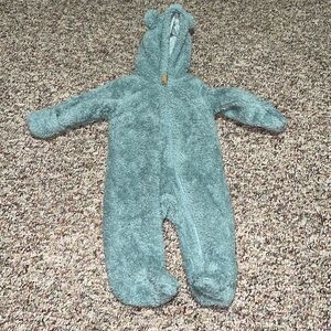 Boys, girls, unisex infant snowsuit, Carter's Fuzzy Teal snowsuit 3 Month‎
